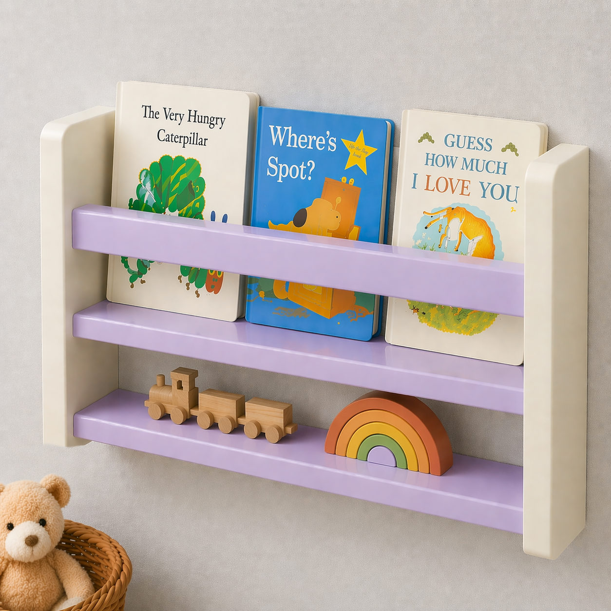Kids Shelf - 2-Tier Wall Shelf