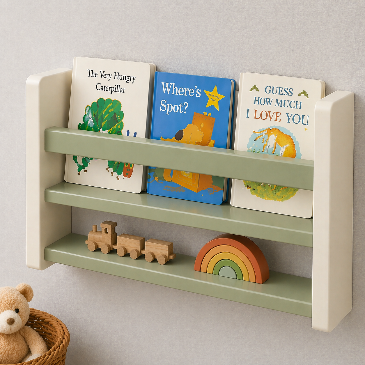 Kids Shelf - 2-Tier Wall Shelf