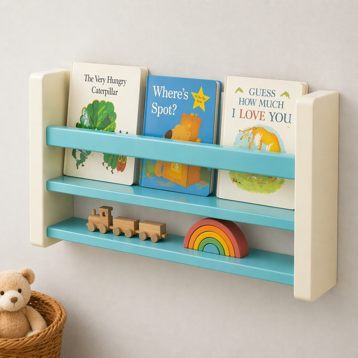 Kids Shelf - 2-Tier Wall Shelf