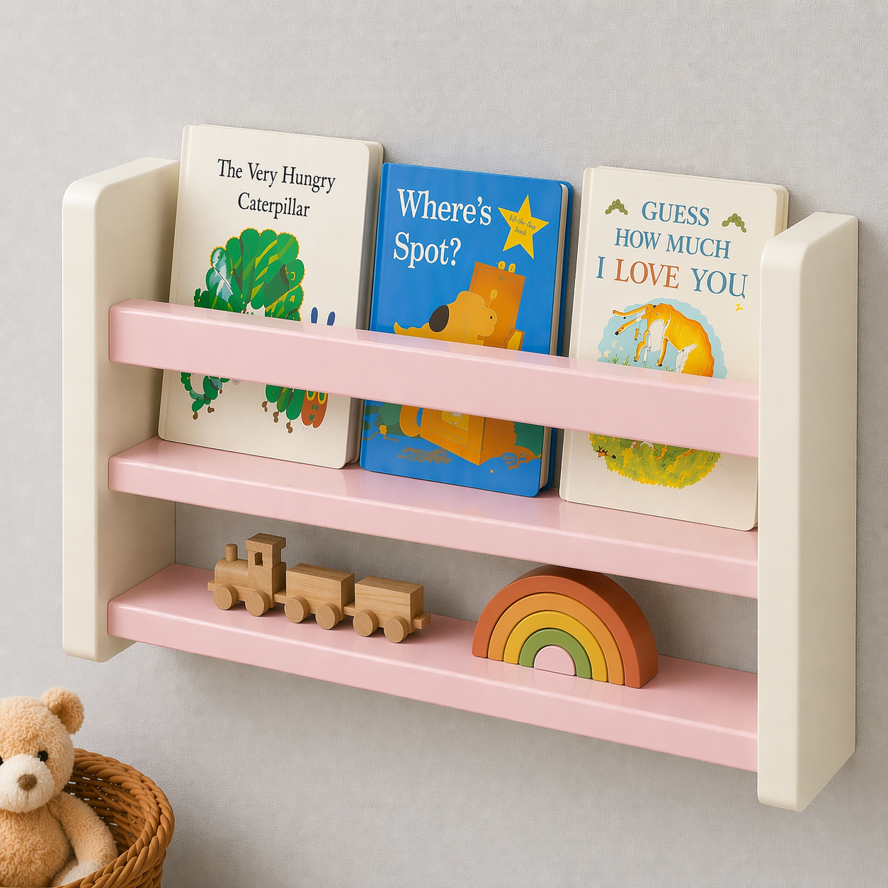 Kids Shelf - 2-Tier Wall Shelf