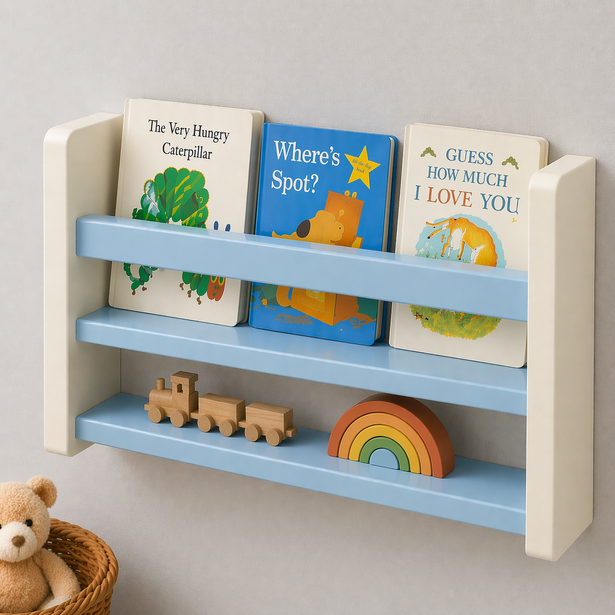 Kids Shelf - 2-Tier Wall Shelf