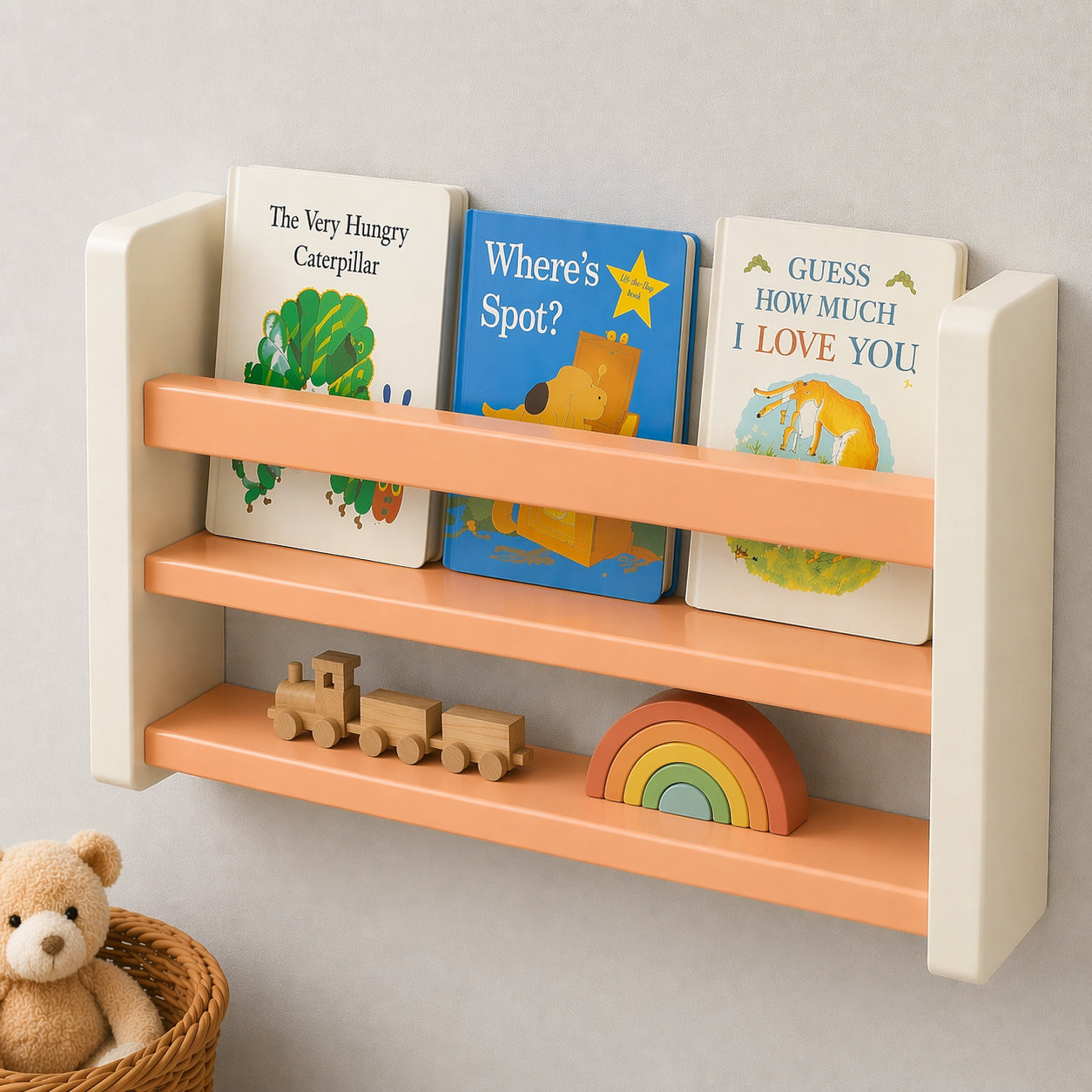Kids Shelf - 2-Tier Wall Shelf