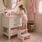 Custom Kids Bathroom Step Stool 2-step