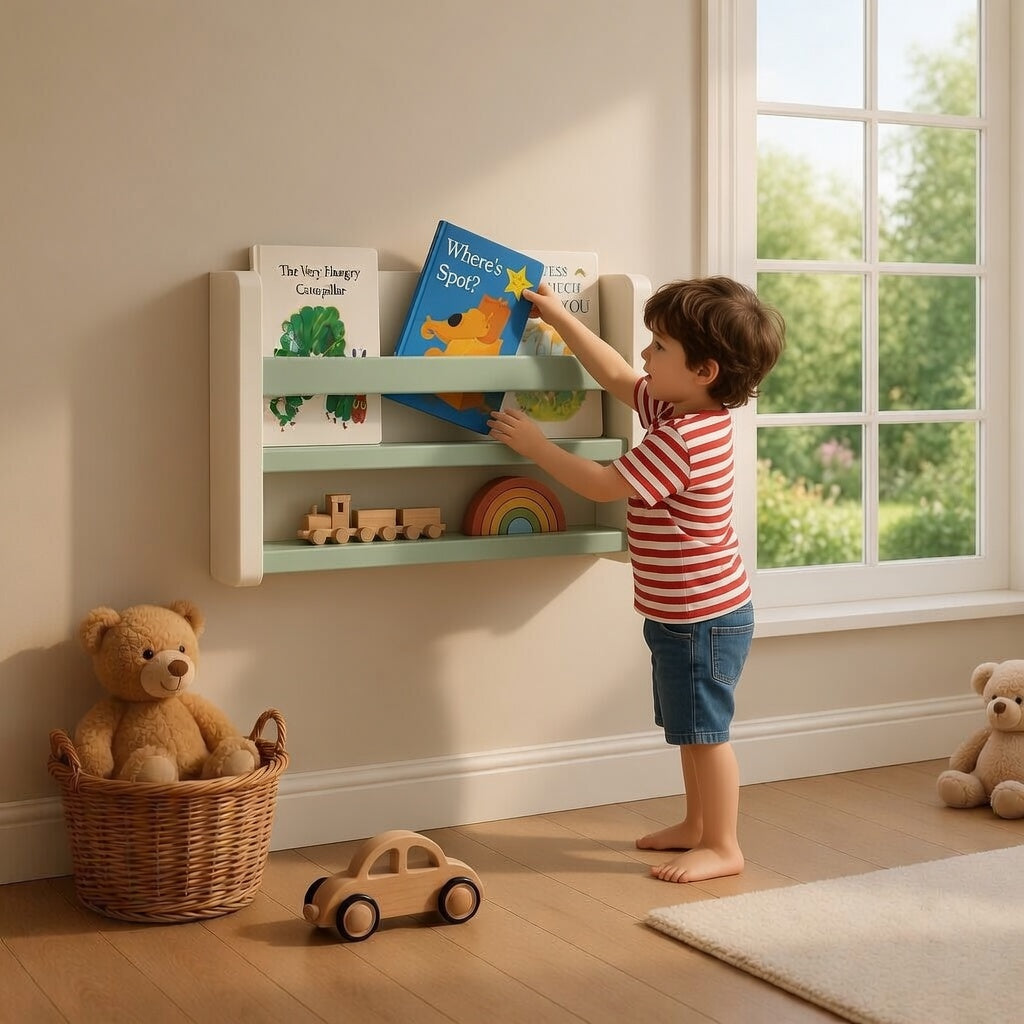 Kids Shelf - 2-Tier Wall Shelf