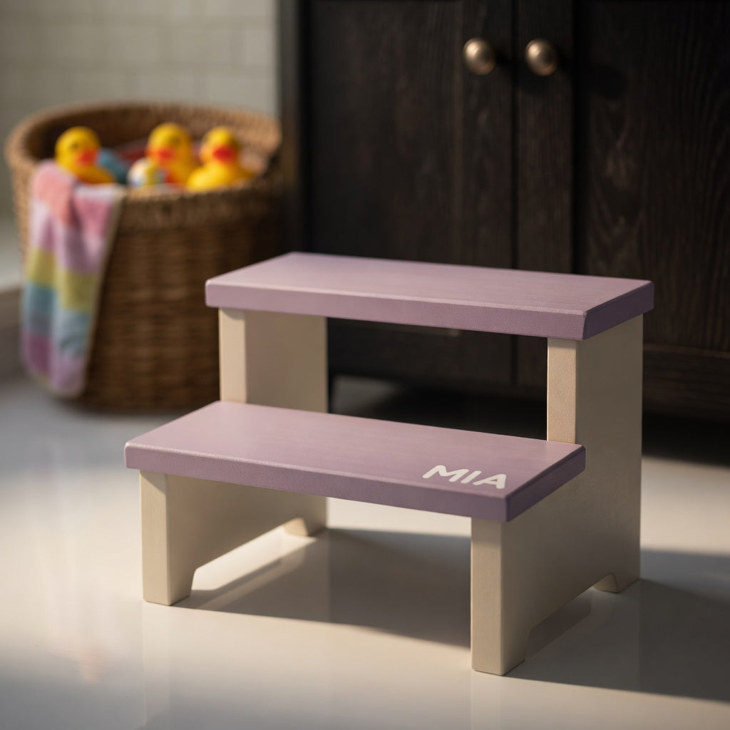 Kids Step Stool - Double Step (Personalized)