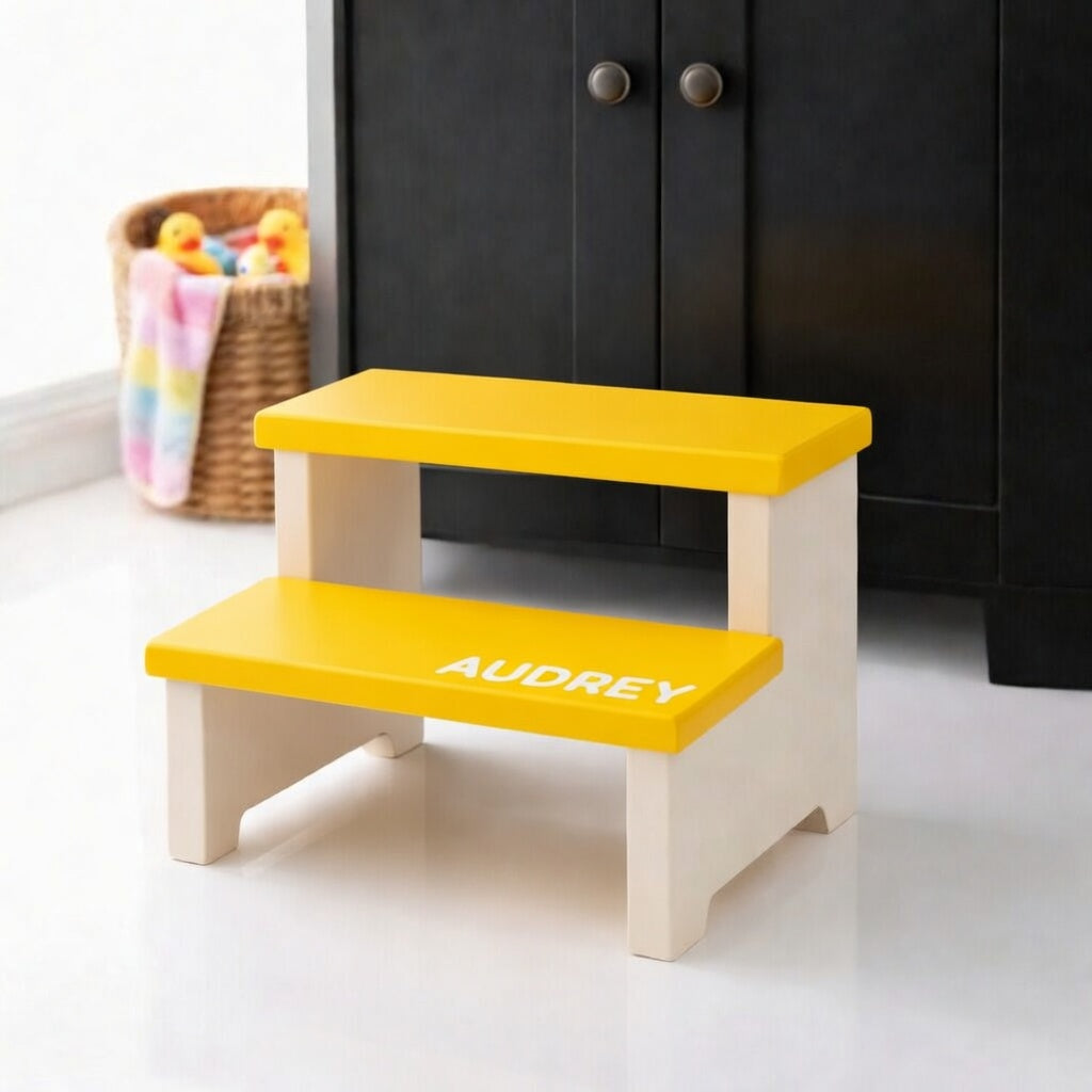 Kids Step Stool - Double Step (Personalized)
