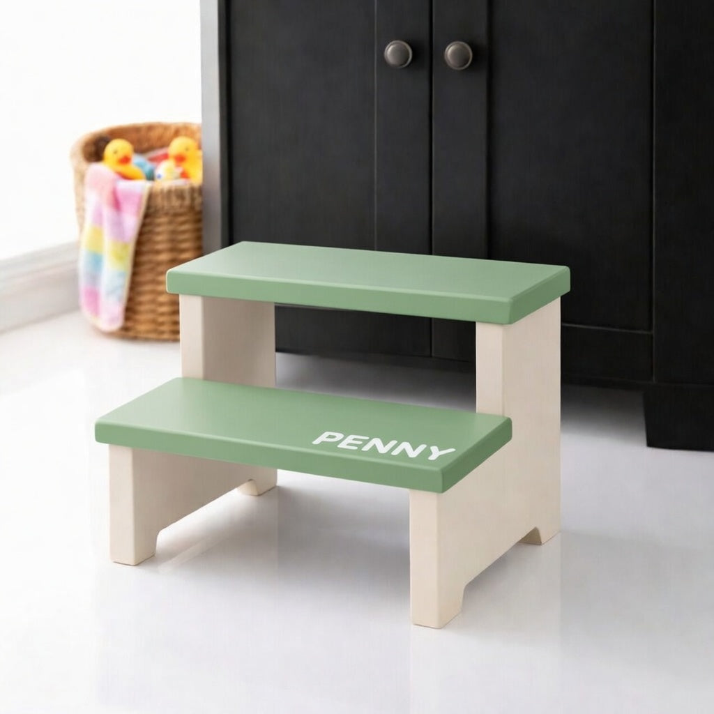 Kids Step Stool - Double Step (Personalized)