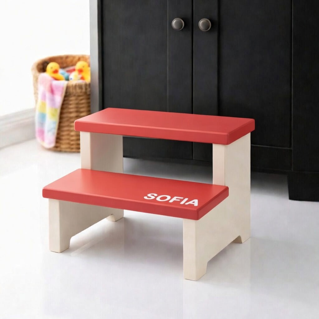Kids Step Stool - Double Step (Personalized)